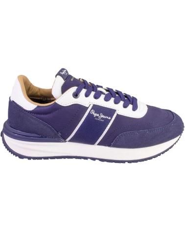 Sportif pour Homme PEPE JEANS PMS60038 ZAPATILLAS CASUAL DE HOMBRE AZUL MARINO