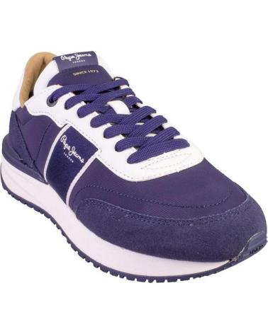 Sportif pour Homme PEPE JEANS PMS60038 ZAPATILLAS CASUAL DE HOMBRE AZUL MARINO