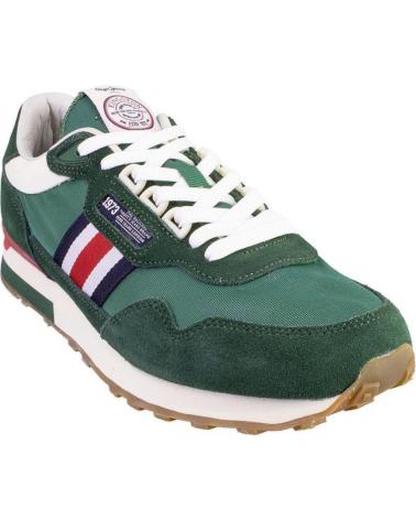 Sportif pour Homme PEPE JEANS PMS40027 ZAPATILLAS CASUAL DE HOMBRE VERDE
