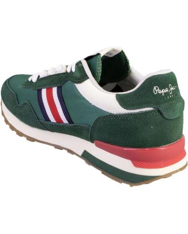 Sportif pour Homme PEPE JEANS PMS40027 ZAPATILLAS CASUAL DE HOMBRE VERDE
