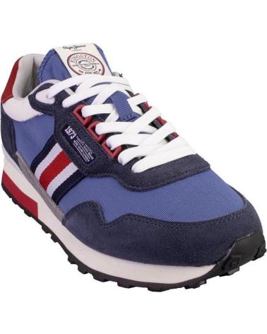 Sportif pour Homme PEPE JEANS PMS40027 ZAPATILLAS CASUAL DE HOMBRE AZUL MARINO