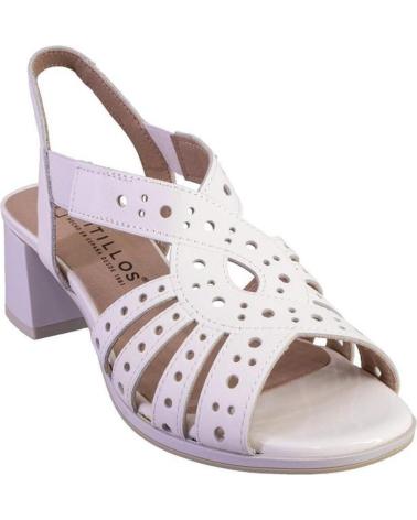 Sandali per Donna PITILLOS 10531 SANDALIAS DE MUJER PIEL BLANCO