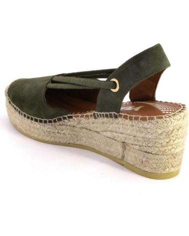 Woman Sandals VIGUERA 2219VITELO ALPARGATAS DE MUJER ANTE SERRAJE KAKI