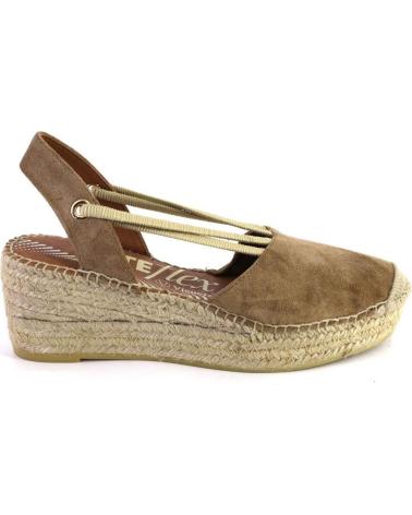 Woman Sandals VIGUERA 2219VITELO ALPARGATAS DE MUJER ANTE SERRAJE CAMEL