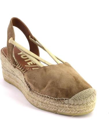 Woman Sandals VIGUERA 2219VITELO ALPARGATAS DE MUJER ANTE SERRAJE CAMEL