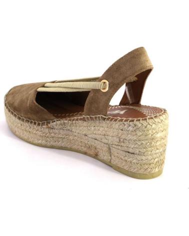 Woman Sandals VIGUERA 2219VITELO ALPARGATAS DE MUJER ANTE SERRAJE CAMEL