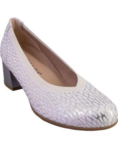 Sabrinas de Mulher PITILLOS 10460 ZAPATOS DE MUJER PIEL PLATA