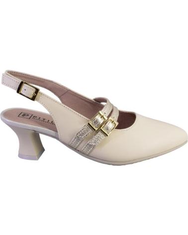 Sabrinas de Mulher PITILLOS 10517 ZAPATOS DE MUJER PIEL CREMA