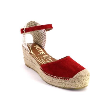 Sandales pour Femme VIGUERA 2218VITELO ALPARGATAS DE MUJER ANTE SERRAJE ROJO