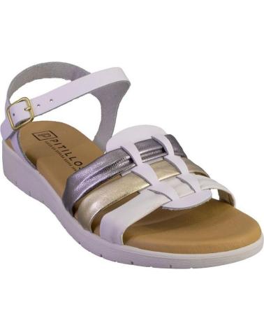 Sandales pour Femme PITILLOS 10601 SANDALIAS DE MUJER PIEL BLANCO