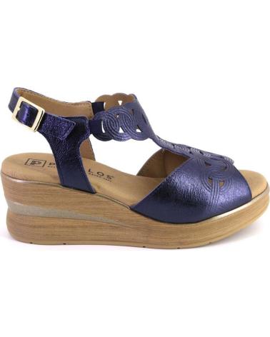 Sandali per Donna PITILLOS 10350 SANDALIAS DE MUJER PIEL AZUL MARINO