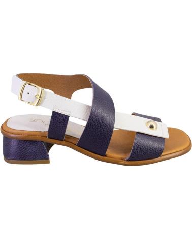Sandals-De-Mujer-BARMINTON-4564-SANDALIAS-DE-MUJER-PIEL-AZUL-MARINO-Y-BLANCO