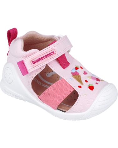 Sandálias de Menina BIOMECANICS SANDALIAS PARA NINA PRIMEROS PASOS 252183 HELADO ROSAB032
