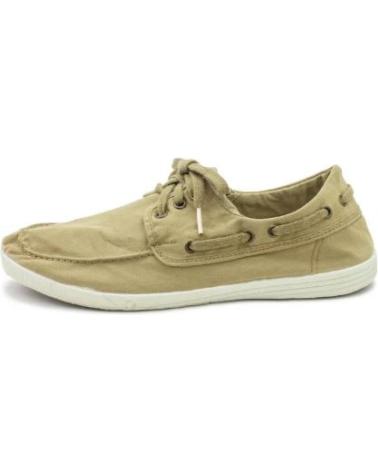 Zapatos de Hombre NATURAL WORLD 303E OLD ELBRUS NAUTICO DE HOMBRE DE SUELA FINA - CAMEL