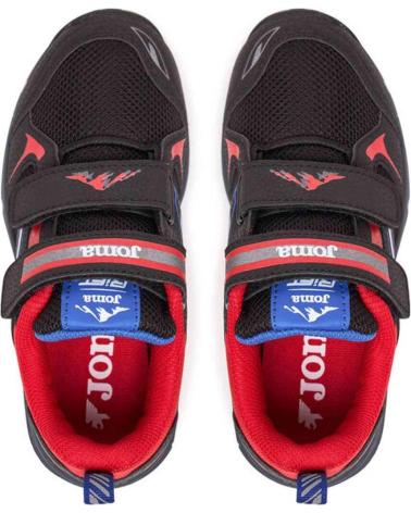 SAPATILHAS DESPORTIVAS JOMA PRETO COM DETALHES VERMELHOS NEGRO