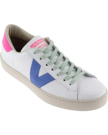 Zapatillas deporte de Mujer VICTORIA ZAPATILLAS CASUAL BERLIN PIEL NEON POMELO