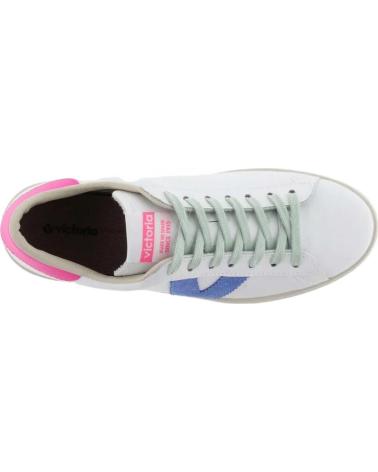 Zapatillas deporte de Mujer VICTORIA ZAPATILLAS CASUAL BERLIN PIEL NEON POMELO