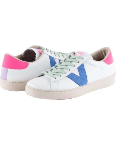 Zapatillas deporte de Mujer VICTORIA ZAPATILLAS CASUAL BERLIN PIEL NEON POMELO