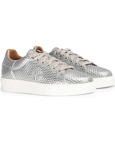 Sportif-De-Mujer-POPA-ZAPATILLAS-PARA-MUJER-EN-COLOR-PLATEADO
