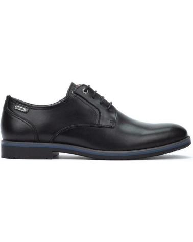 Scarpe-De-Hombre-PIKOLINOS-4130-ZAPATOS-CON-CORDONES-DE-HOMBRE-PIEL-NEGRO