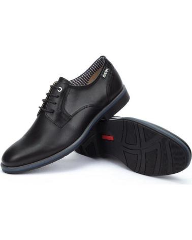 Scarpe-De-Hombre-PIKOLINOS-4130-ZAPATOS-CON-CORDONES-DE-HOMBRE-PIEL-NEGRO