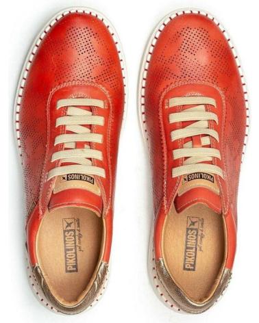 Sportivo-De-Mujer-PIKOLINOS-6621C1-ZAPATILLAS-CASUAL-DE-MUJER-PIEL-ROJO