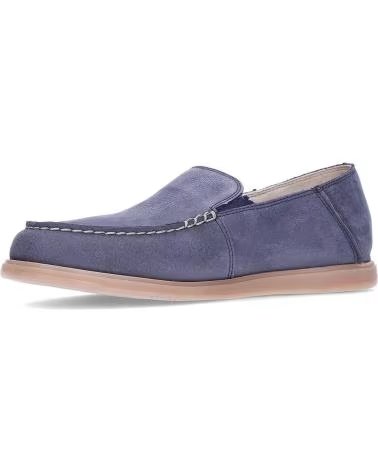 MOCASSINS FLUCHOS TRIBAL EM PELE AZUL