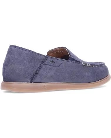 MOCASSINS FLUCHOS TRIBAL EM PELE AZUL