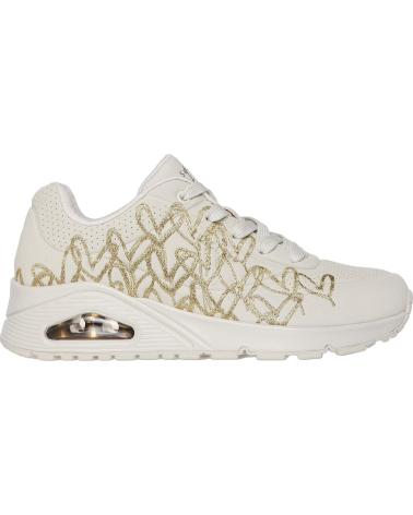 Esportes  de Mulher SKECHERS 177975-NTGD UNO-GOLDEN HEART BEIG-GOLD