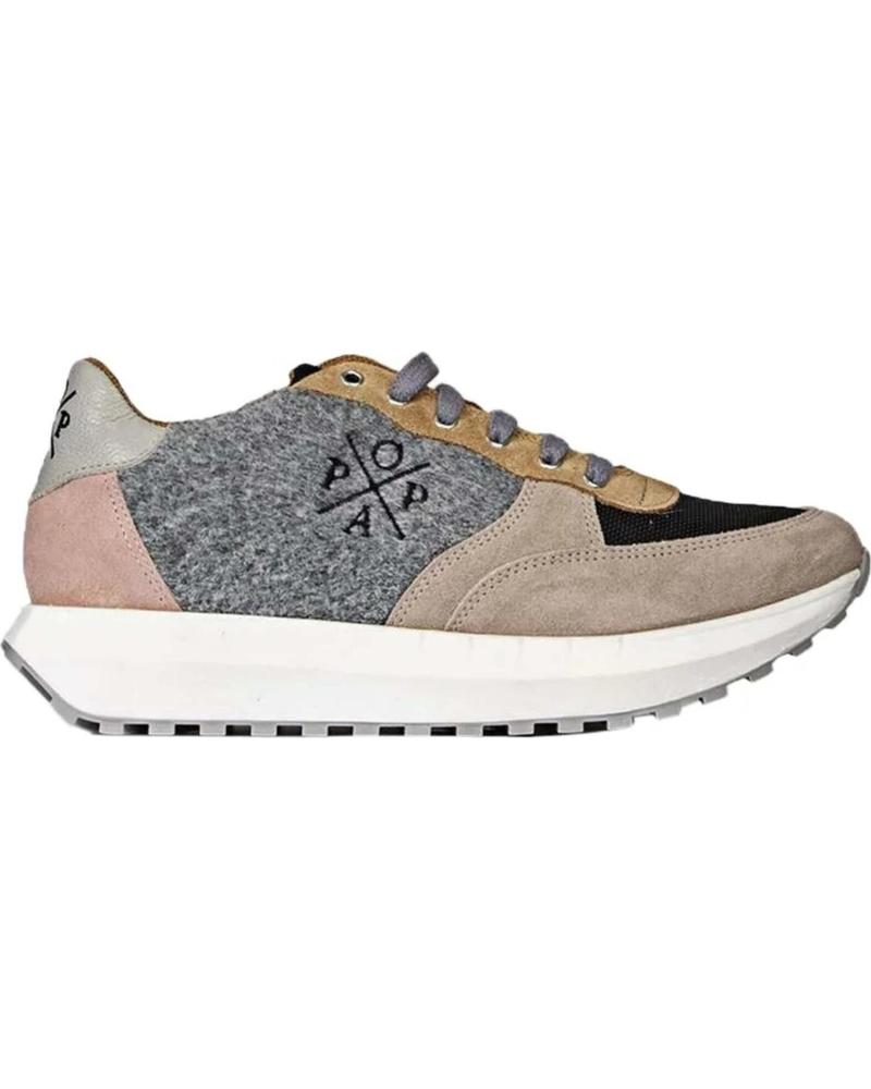 Sportif pour Femme POPA ZAPATILLAS INES FIELTRO GRIS
