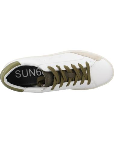 Sportivo per Uomo SUN68 ZAPATILLAS HOMBRE MODELO STREET LEATHER COLOR BLANCO BIANCO