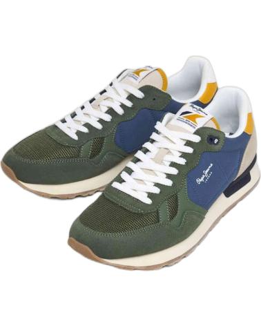 Sportschuhe für Herren PEPE JEANS ZAPATILLAS BRIT CAMP PARA HOMBRE EN COLOR MULTICOLOR MULTICOLOR