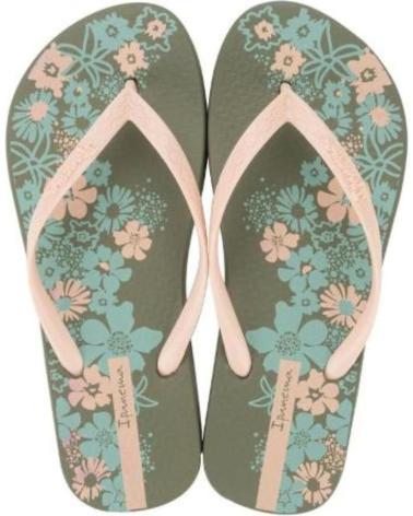 Zehansandalen für Damen IPANEMA PISCINA Y PLAYA VERDE Y BEIGE