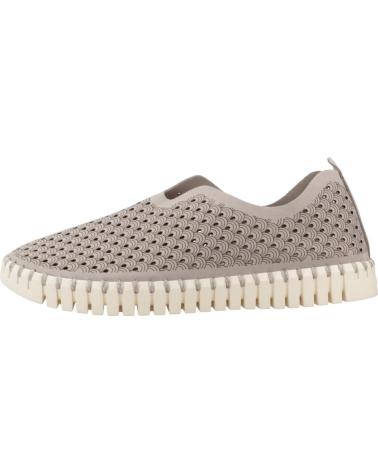 Zapatos de Mujer ILSE JACOBSEN ZAPATILLA CASUAL DE NOBUK TROQUELADO CON SUELA DE GOMA ATMOSPHERE