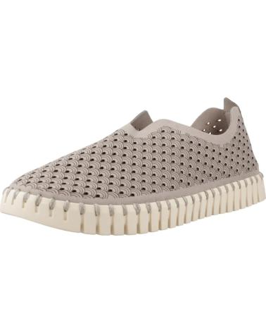 Zapatos de Mujer ILSE JACOBSEN ZAPATILLA CASUAL DE NOBUK TROQUELADO CON SUELA DE GOMA ATMOSPHERE