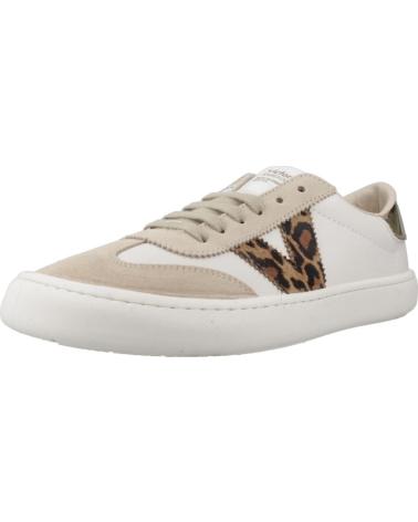 VICTORIA OLMO BAREFOOT SNEAKER MIT ANIMAL-PRINT BEIGE UND WEISS BEIGE