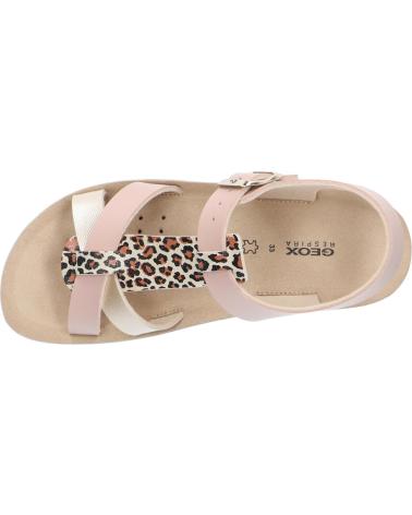 Sandalias de Mujer y Niña GEOX J45EAG 05404 J SANDAL COSTAREI C8J2U DK ROSE-PLATINUM