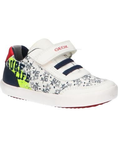 Sportif pour Garçon GEOX B021NA 01054 B GISLI C0899 WHITE-NAVY BLANCO