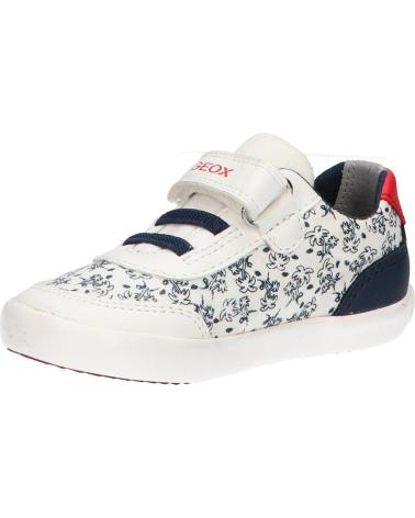 Sportif pour Garçon GEOX B021NA 01054 B GISLI C0899 WHITE-NAVY BLANCO