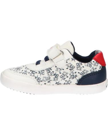 Sportif pour Garçon GEOX B021NA 01054 B GISLI C0899 WHITE-NAVY BLANCO