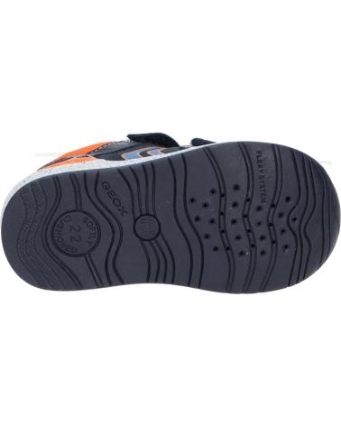 boy Trainers geox B150RB 08514 B RISHON CF47R NAVY-LT ORANGE