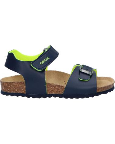 GEOX J028LB 0003W J GHITA NAVY-FLUO YELLOW C4502