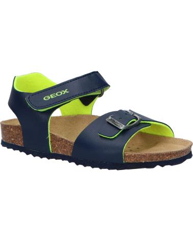 GEOX J028LB 0003W J GHITA NAVY-FLUO YELLOW C4502
