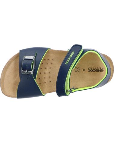 GEOX J028LB 0003W J GHITA NAVY-FLUO YELLOW C4502