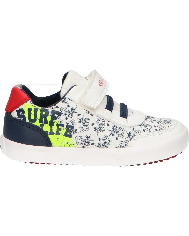 Sportif pour Garçon GEOX B021NA 01054 B GISLI C0899 WHITE-NAVY BLANCO