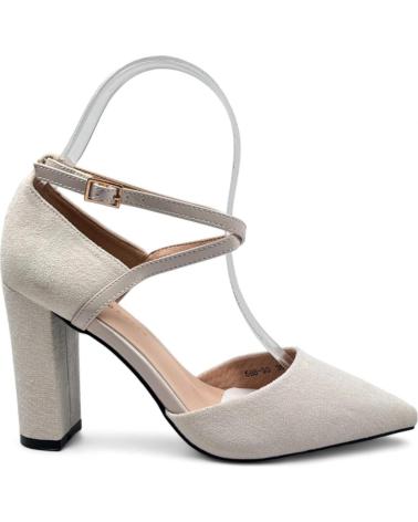 Zapatos de tacón per Donna TIMBOS SANDALIA TACON VESTIR MUJER 131223 BLANCO