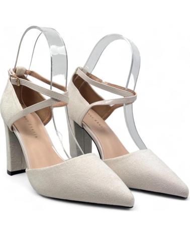 Zapatos de tacón per Donna TIMBOS SANDALIA TACON VESTIR MUJER 131223 BLANCO