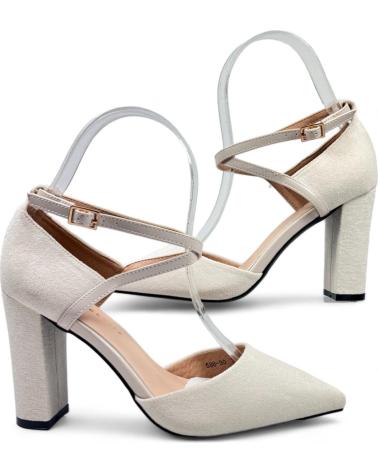 Zapatos de tacón per Donna TIMBOS SANDALIA TACON VESTIR MUJER 131223 BLANCO