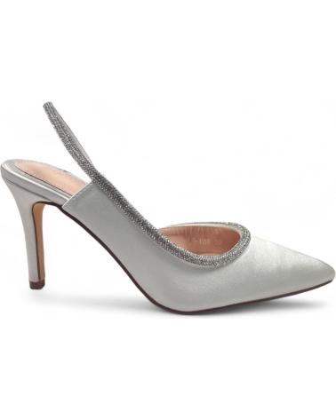 Zapatos de tacón per Donna TIMBOS TACON DESTALONADO DE NOVIA 131222 BLANCO