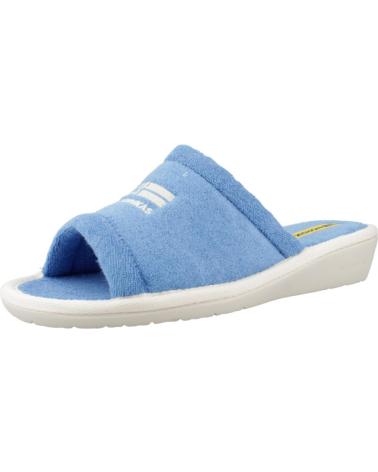 Pantofole per Donna NORDIKAS ZAPATILLAS HOGAR MUJER MODELO TOALLA COLOR AZUL ZAFIRO ZAFIRO